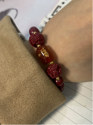 33 太岁朱砂手串