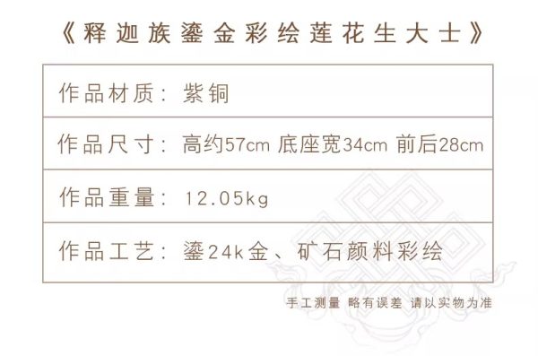 释迦族工艺纯手工彩绘莲花生大士佛像密宗莲师
